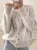 Korean New Arrival: Age-Defying Color Block Dot Women's Knitwear Sweater Cardigan