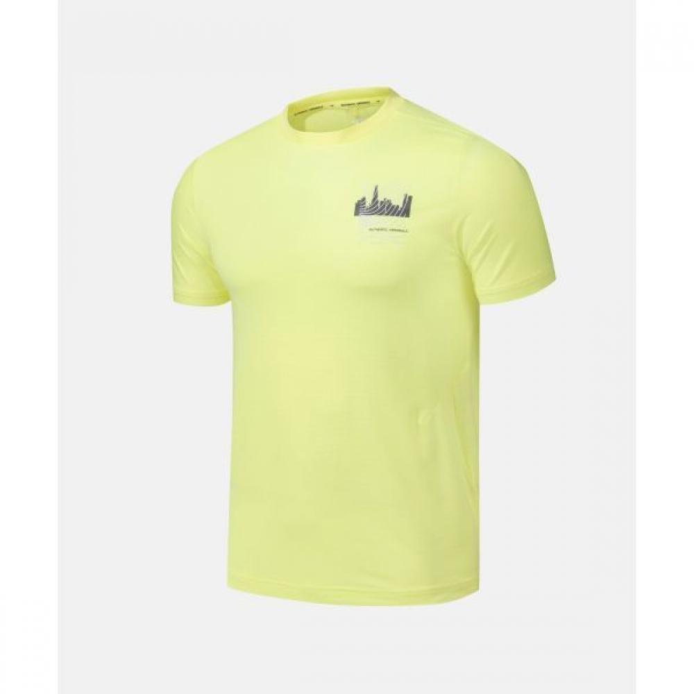 

DescenTe Running Track ShorT Sleeve T shirT Lime LIM0LIME/100
