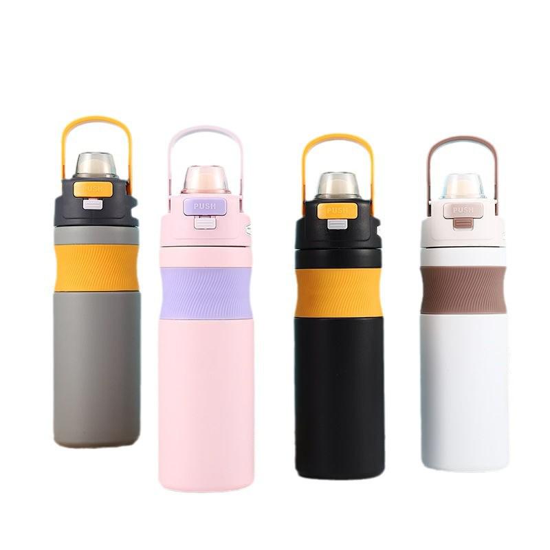 High-Capacity Portable Insulated Stainless Steel Travel Mug with Handle