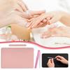 Nail Art Table Mat Soft Foldable Manicure Hand Rest Pad Waterproof Scratch Easy-Clean Office Desk Mat Portable PU Leather Pads