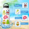 50 Stickers Personalized Creative Network Map Mix And Match Car Mobile Phone Water Cup Decorative Sticker Waterproof Hand Account Sticker
