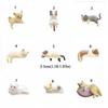 Edge Cat Computer Water Cup Car Edge Decoration Cream Glue Accessories Small Ornaments Figurines & Miniatures