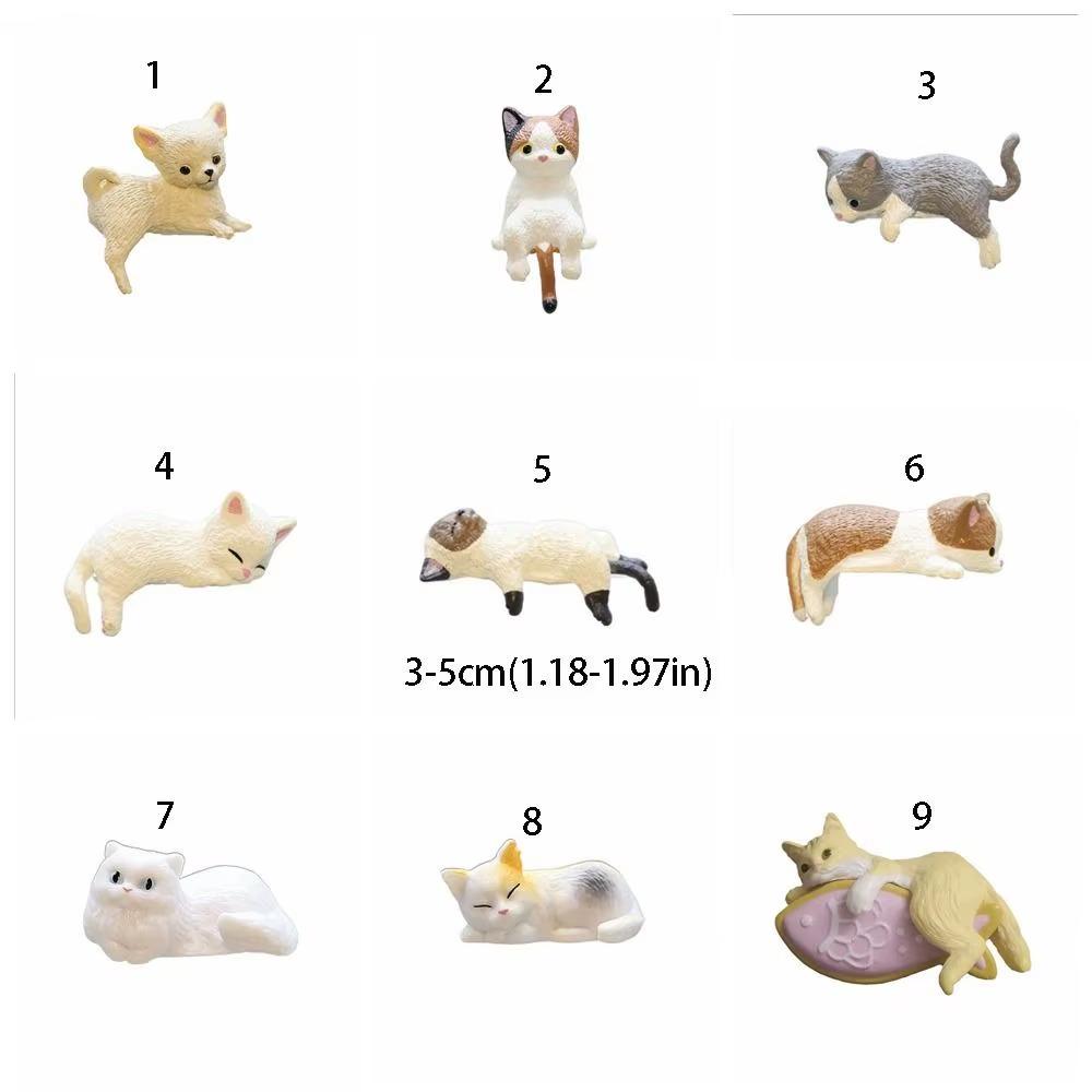 Edge Cat Computer Water Cup Car Edge Decoration Cream Glue Accessories Small Ornaments Figurines & Miniatures