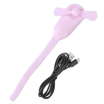 Flexible Mini Fan Handheld Multifunction Summer Cooler Wrapped On Stroller Car Seat Bed Bike WristPink