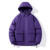 Cotton Clothing Men's Winter Loose Solid Color Cotton Jacket Thickened Workwear Big Yards Cotton Jacket Jacket Warm