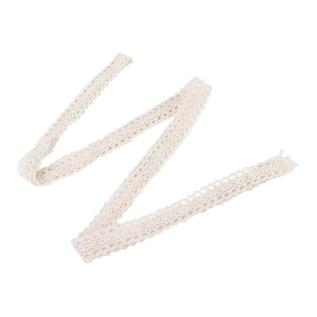 Lace Ribbon Cotton Thread 20 Yards Decorative Accessories for Clothing Tablecloth DecorationsBlack