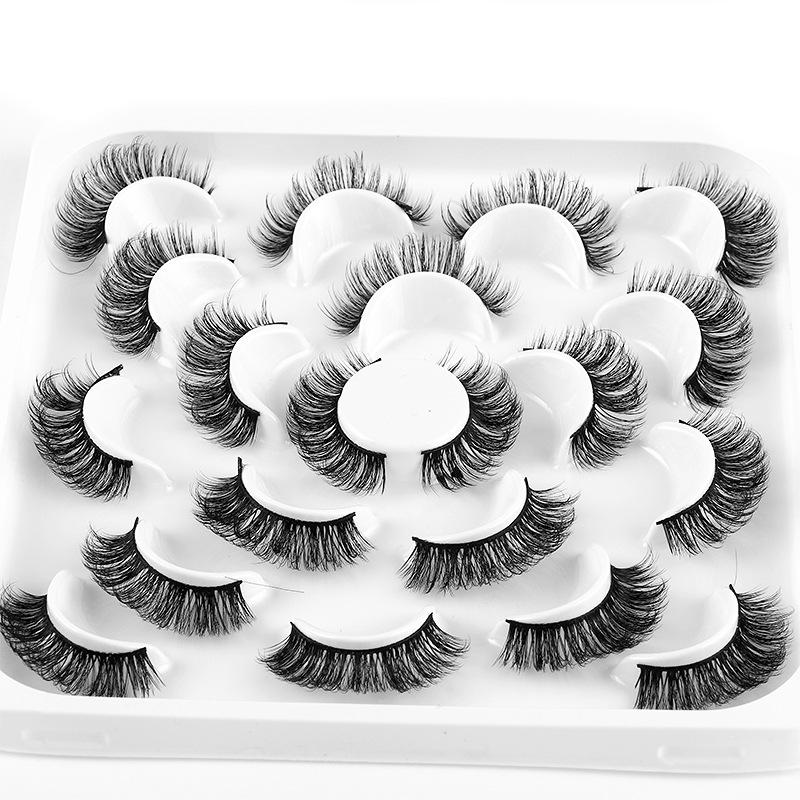 Dd Chemical Fiber Curled False Eyelashes 10 Pairs Of Thick Natural Grafted Eyelashes