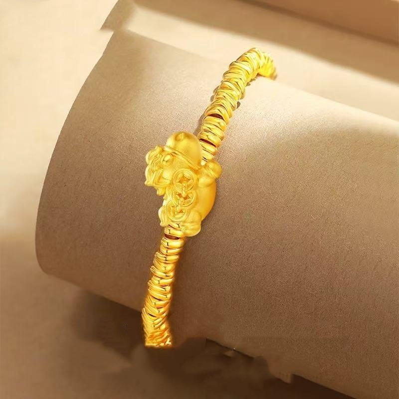 Immediately Have Money, Natal Year Bracelet, Women'S New Chinese High-End Small Broken Gold, Broken Safety Bracelet.