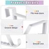 8 Pack Over The Door Hooks for Hangers - Extra Strong White Plastic Over Door Hook for Hanging Clothes, Towels Robes Hats Bag
