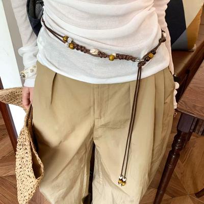 BohèMe Ethnic Floral Waist Chain For Women Retro With Skirts And Jeans A Belt With A Unique Design And A Rhin Leather Strap