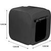 Portable Pop-Up Kids Play Tent Black UV-Blocking Indoor Outdoor Shade House 1-2 Children