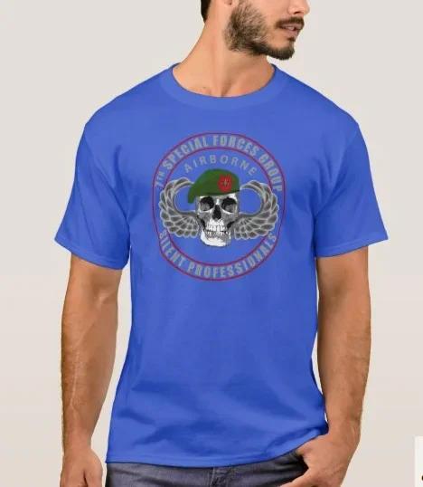 US Army Green Beret 7th Special Forces Group Airborne Insignial T Shirt 100 Cotton Short Sleeve ONeck Tshirt Casual Mens Top