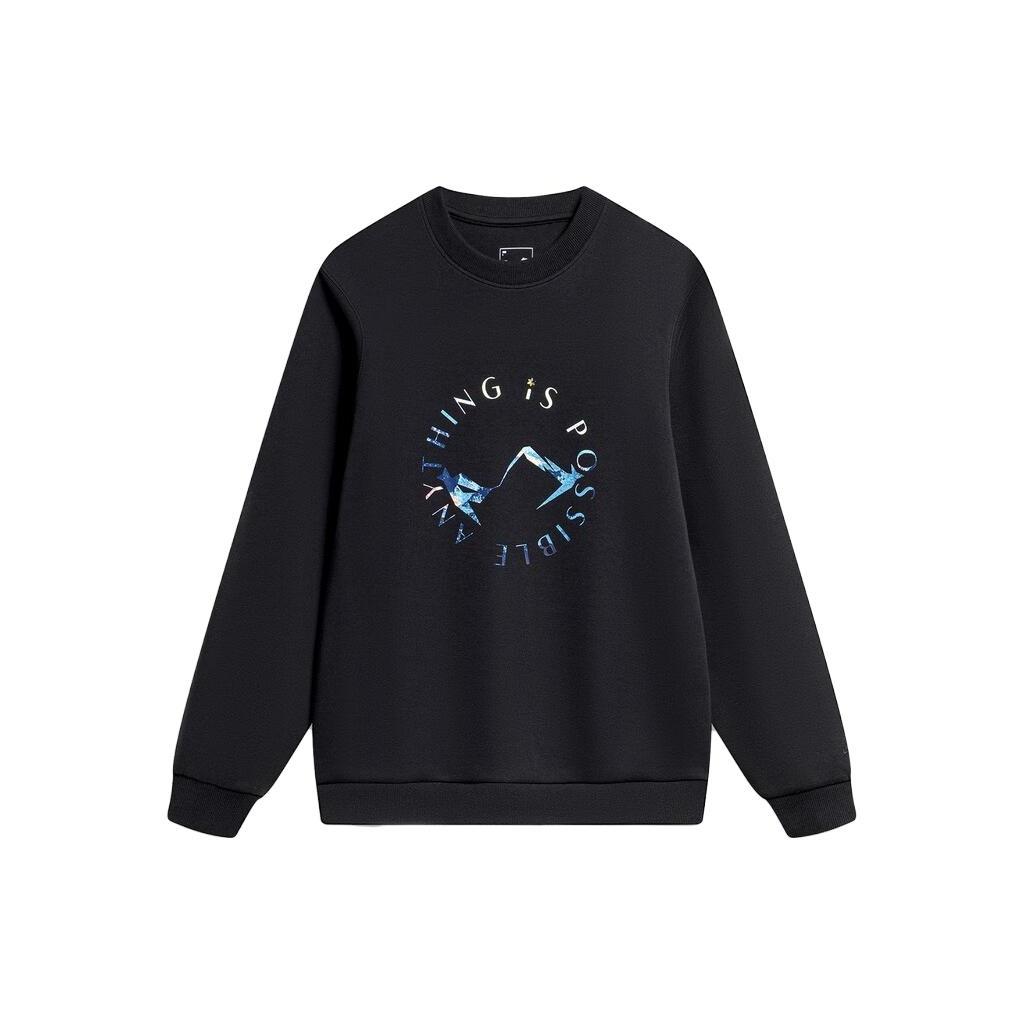 Li-Ning Graphic Sweatshirt Black Men s AWDT759-2 M