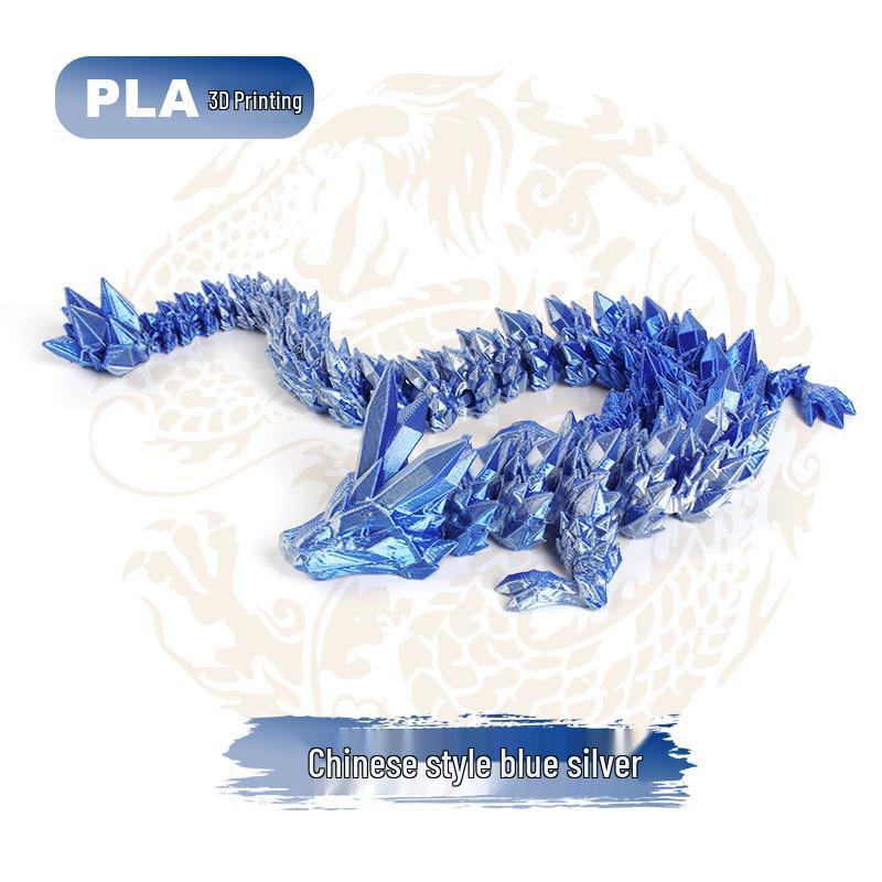 3D Printed Chinese Dragon Egg Ornament Toy Figurine Gift Craft