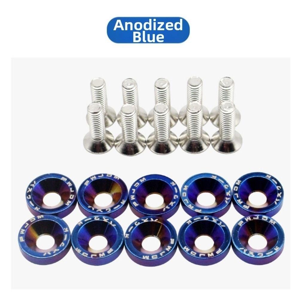 10PCS High Quality Multicolors Scooter Fasteners Screws Aluminium M6 1 2 3 Thunder Eagel Handle Bar Screw Washers for Dualtron
