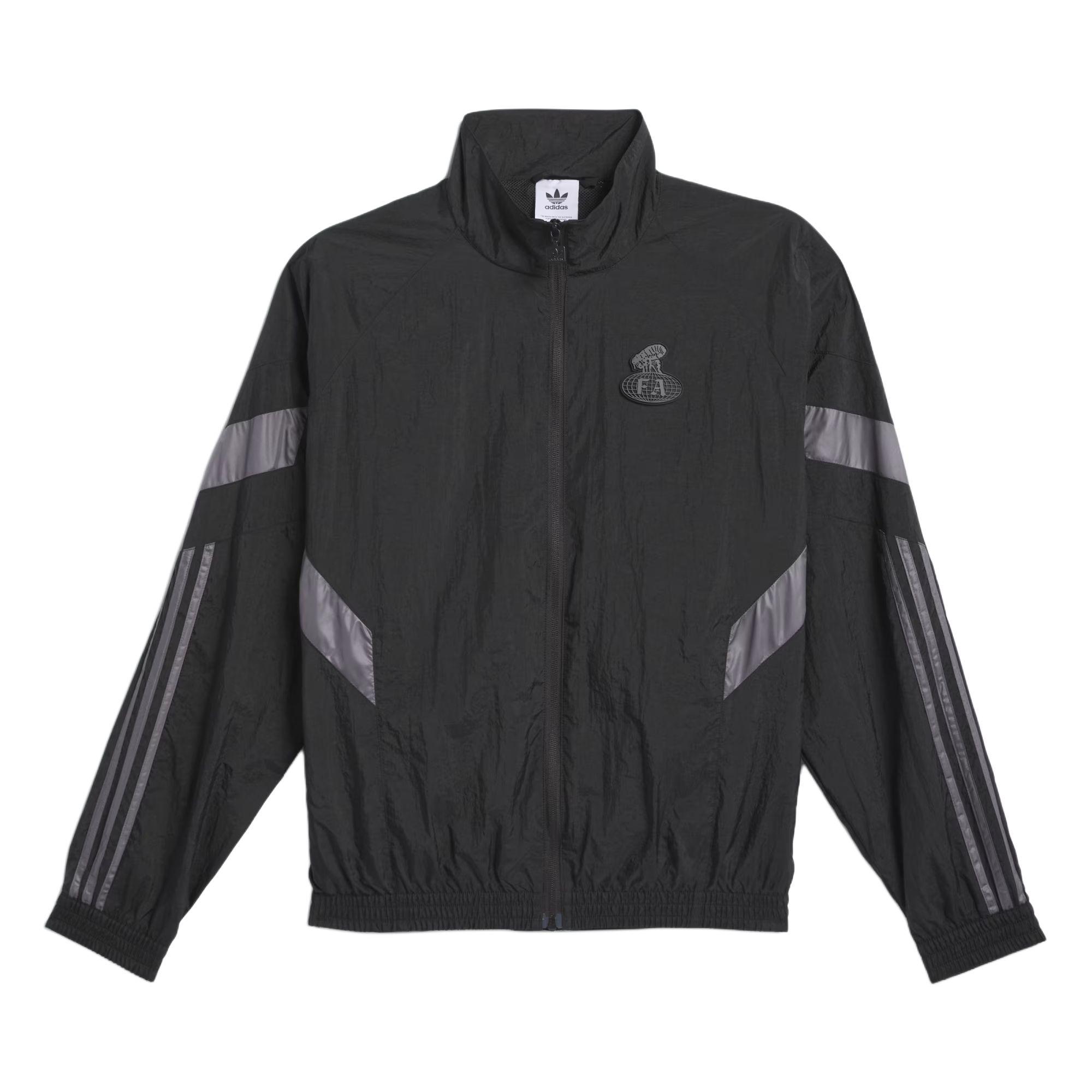 adidas FA Aloxe Track Top Black/Granite Men s Track Jacket JI9042 M