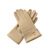 Full Finger Women Suede Gloves Plush Winter Mittens Vintage  Gloves  Sports