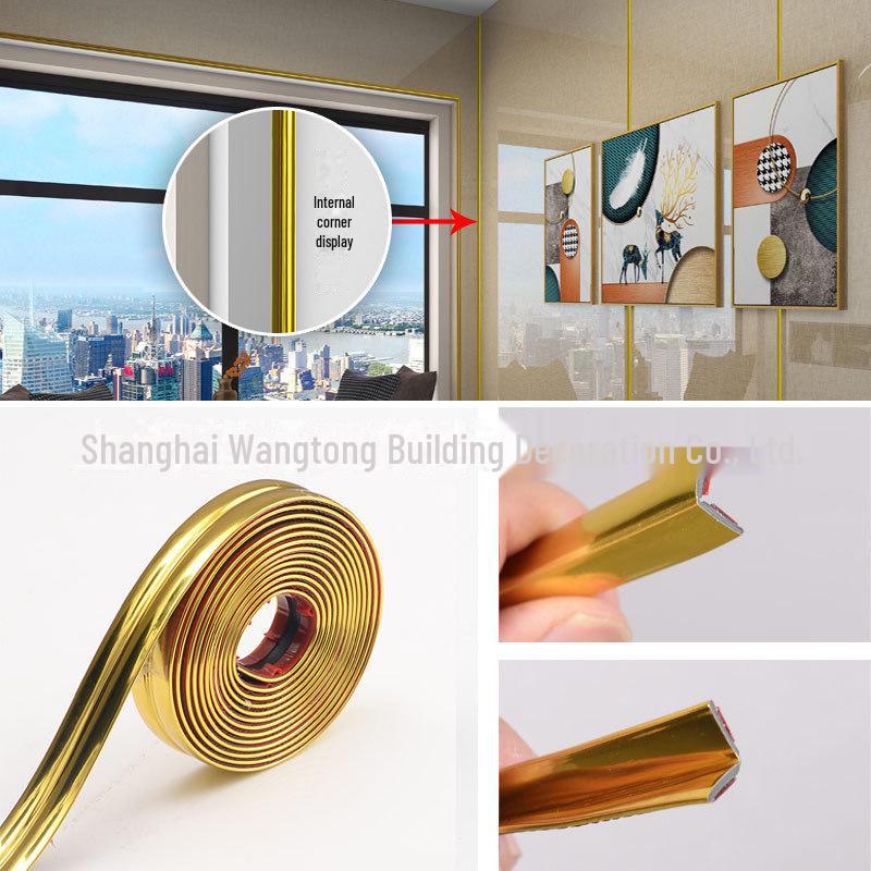 Self-Adhesive 3D Wall Stickers: Decorative Strips for Doors, Windows, and Corners