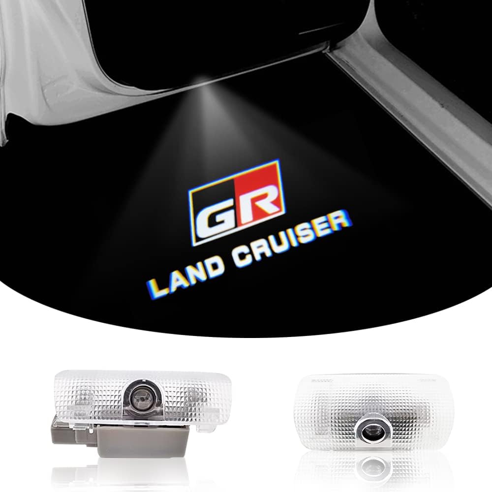 

Car Courtesy Lights, Door Lights with Logo, Set of 2, for Toyota Land Cruiser 300 Series (GR LAND CRUISE)