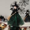 Décorations de poupée de maison hantée de haute qualité Décorer les accessoires Arbre Top Star Witch Doll Décorations d'Halloween Festival fantôme