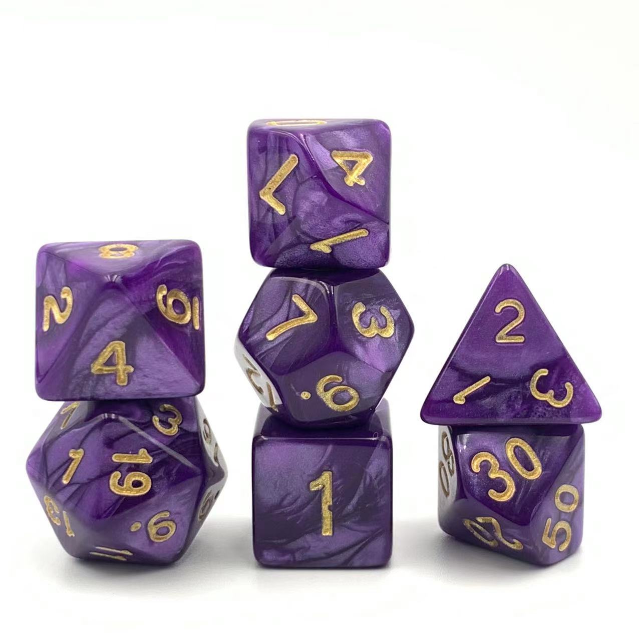 

7 шт./лот, многогранные игральные кости из смолы D&D D4 D6 D8 D10 D% D12 D20, многогранные игральные кости TRPG, настольные игры 280
