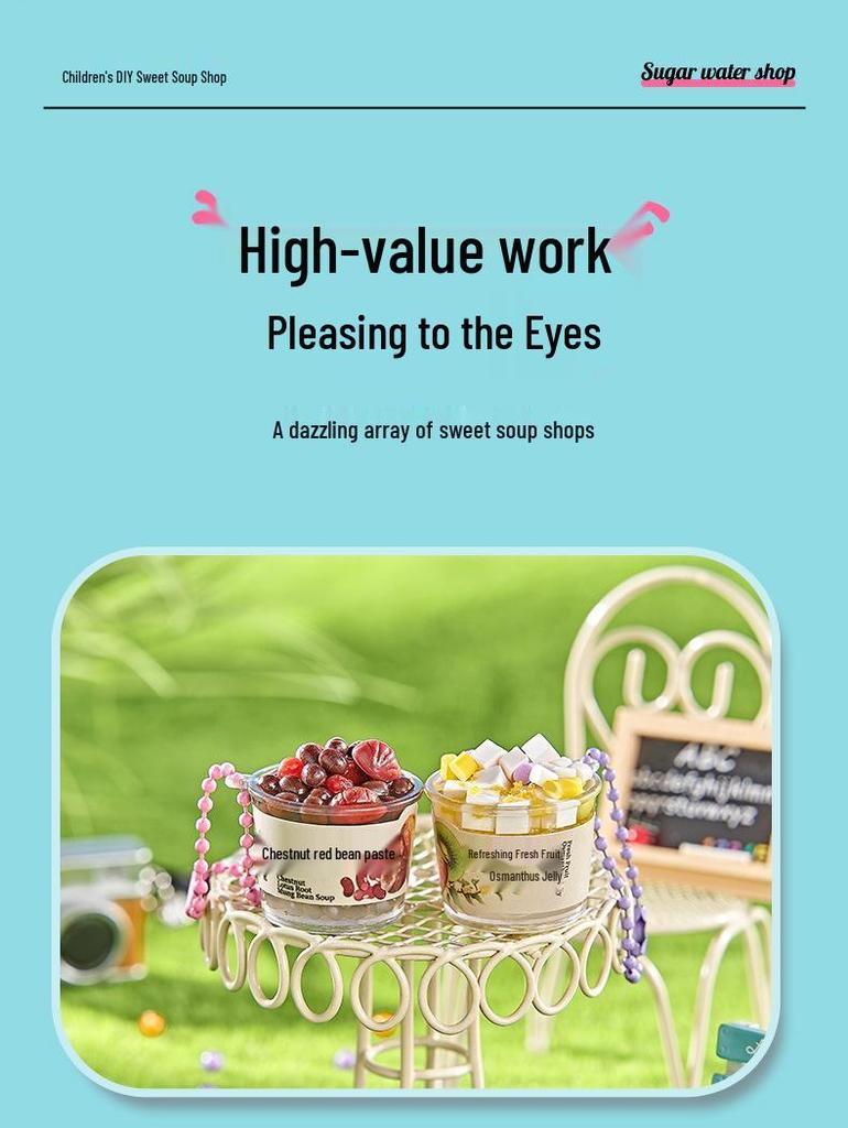 Xiaoling Toys Miniatur Süßigkeitenladen DIY Essensspielzeug für Mädchen ab 6 Jahren Geburtstagsgeschenk