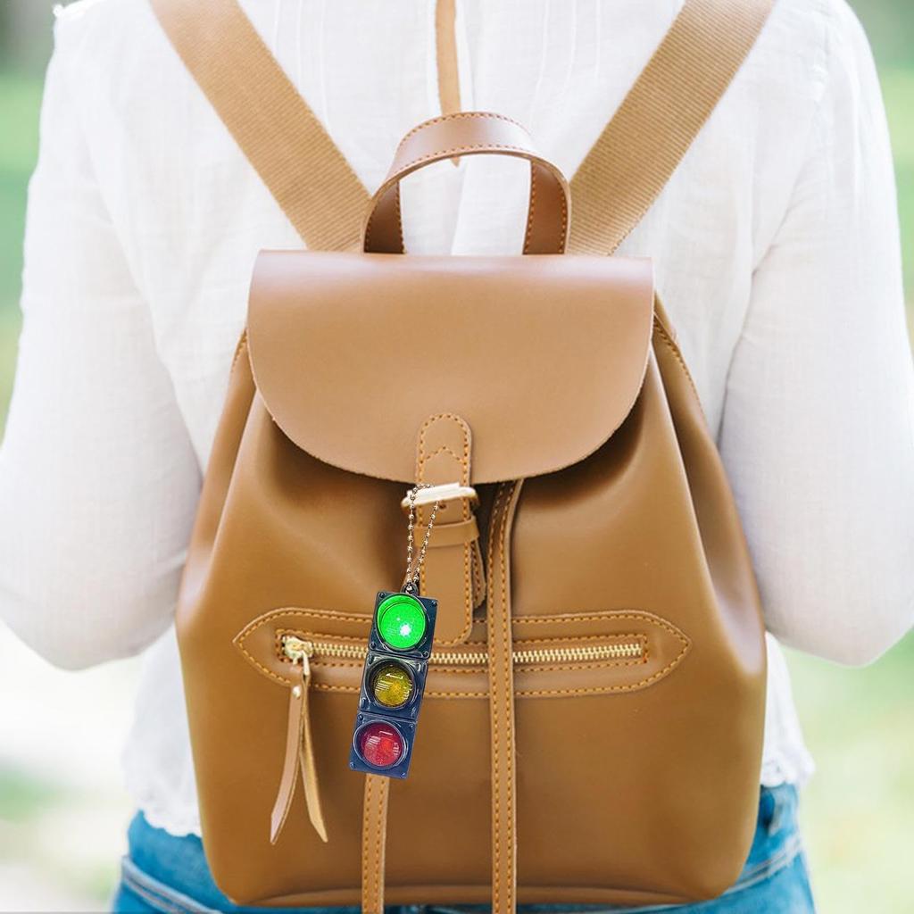 Traffic Light Keychain,Traffic Light Keychain,Electronic Traffic Light Keychain Backpack Pendant Mini Cute Pedestrian Light