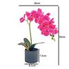 Flower Pot Artificial Orchid Bonsai Multi-Bloom Artificial Faux Plants  Home Decor