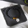 Mprainbow Stylish Compass Beaded Bracelets for Men Boys,Adjustable Tiger Eye Stone Black Brown Beaded Wristband,Birthday Gift
