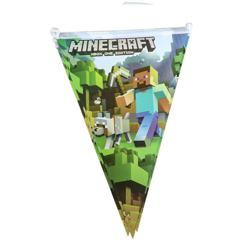 Minecraft Birthday Party Supplies Disposable Cutlery Paper Plates Paper Cups Paper Tissue Boy Decoration Children'S Fun