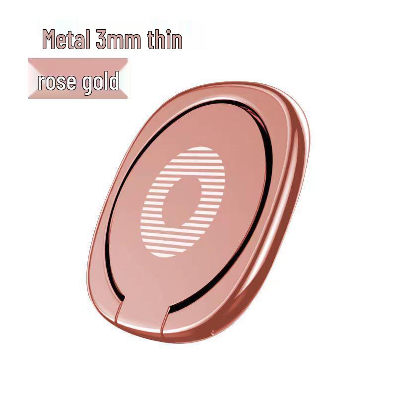 Ultra-thin Round Metal Phone Ring Stand - Creative DIY Gift Accessory