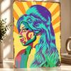 Amy Winehouse Pop Art Portret D Textuur Metaal Poster Aangepaste Muurkunst Blikbord Cadeau voor Mancave Badkamer Decoratie Kamer Huis