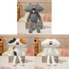 Super Soft Short Plush Frenchie Cat Plush Toy With Tongue Out Funny Design For Kids And Teens