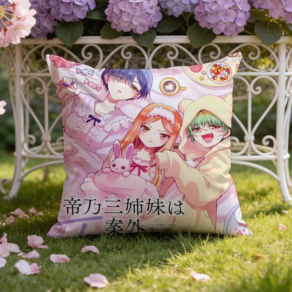 M-Mikadono Sanshimai wa Angai, Choroi Cushion Cover Home & Car Dual-Scene Pillow Cover: Reversible for Premium Comfort
