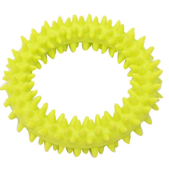 Spiky Circle Ring Dog Bite-Training Chew Molar Toy Cleaning Tooth Pet Supply