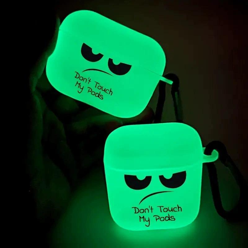 Luminous Creative Personalized Expression Pack Is Suitable for Apple 1/1 Generation 1 Generation Pro Series Earphone Case Cover Protective Case.