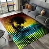 Note Music Colorful Musical Score Cartoon Dream Carpet Rug for Living Room Bedroom Home Sofa Decoration,Kid Non-slip Floor Mat