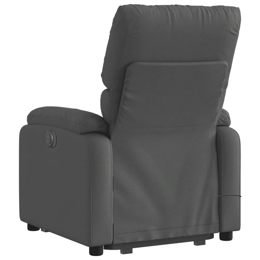 Vidaxl Lift and Massage Chair, Reclining, Dark Gray, Fabric