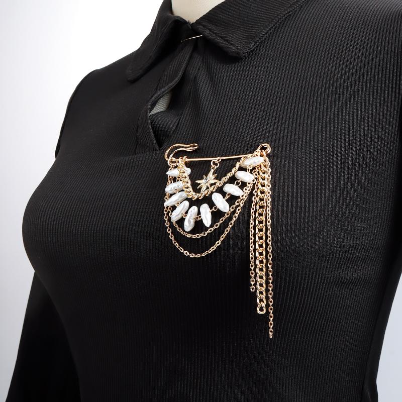 Fashion Irregular Tassel Chain Brooch For Women Multi-Functional Pants Chain Charm Versatile Accessory Jewelry Waist-Shaping Fix