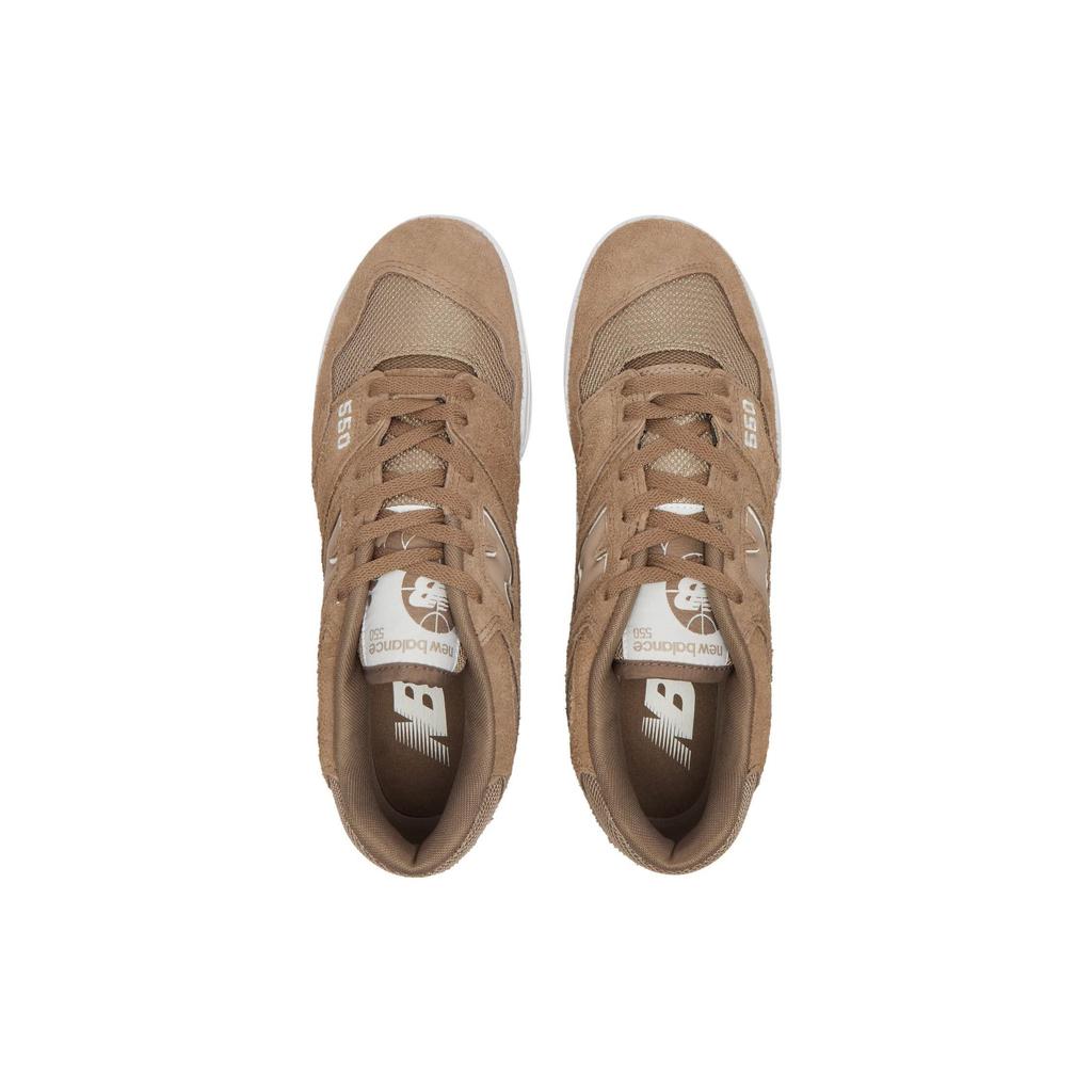 New Balance Mens 550 Mushroom Unisex Sneakers Brown Sea-Salt Macadamia-Nut BB550PHA