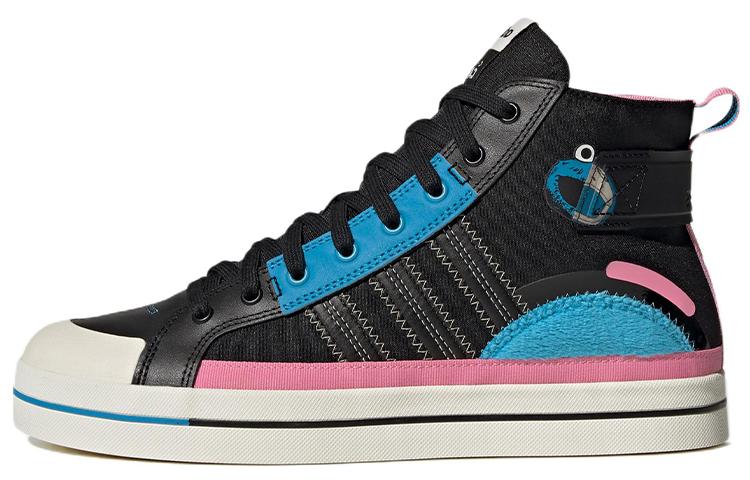 Adidas Neo City Canvas Hi Ssjf X Sesame Street X Jf  Black Blue Pink  GY2189 42