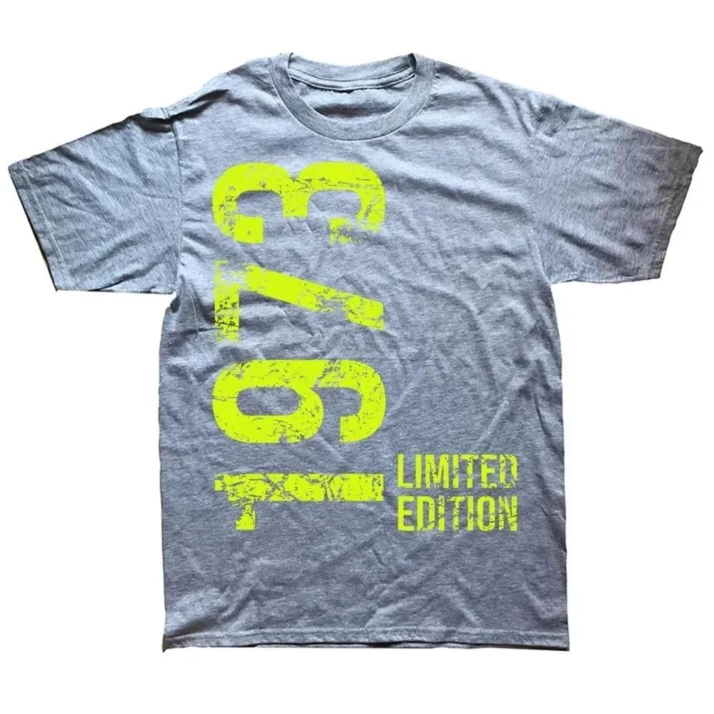 Novelty 50th 50 Years Retro Vintage 1973 T Shirts Graphic Cotton Streetwear Short Sleeve Birthday Gifts Summer Style T-shirt Men