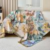 1pc Floral Pattern Sofa Towel INS Style All-cover Sofa Throw Blanket With Tassels Four Seasons Universal Couch Protector