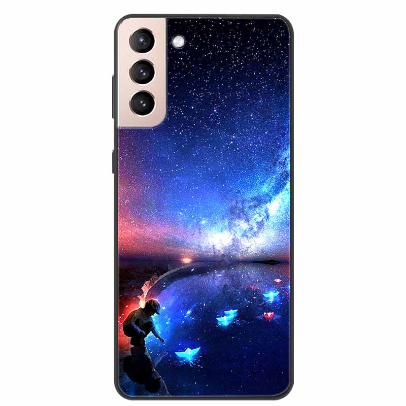 Per Samsung Galaxy S21 FE 5G Custodia Cartoon Dipinta Morbida TPU Custodie per Telefono per Galaxy S21FE S 21 FE Cover Posteriore in Silicone Coque Carina