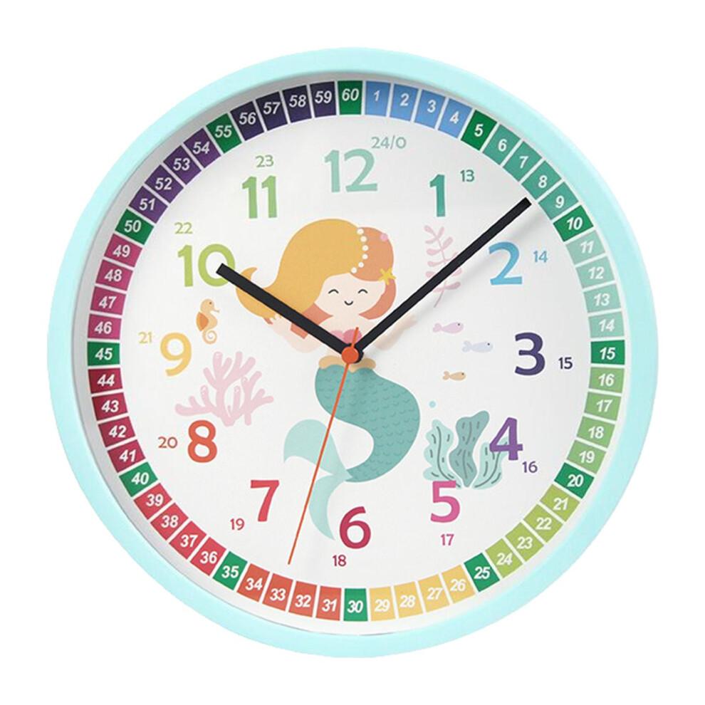 Educational Cartoon Clock For Children Silent Movement Which Is Strong