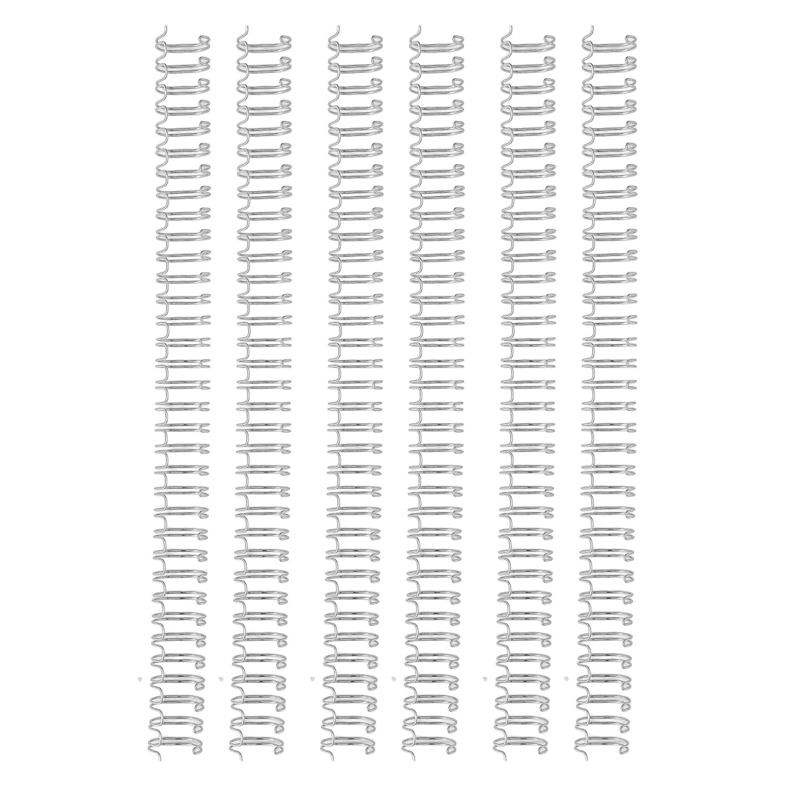 

100PCS Spiral Binding Coils 34 3:1 Pitch Paper Double Wire Binding Spines 120 Sheets Capacity 14.300CMm Diameter