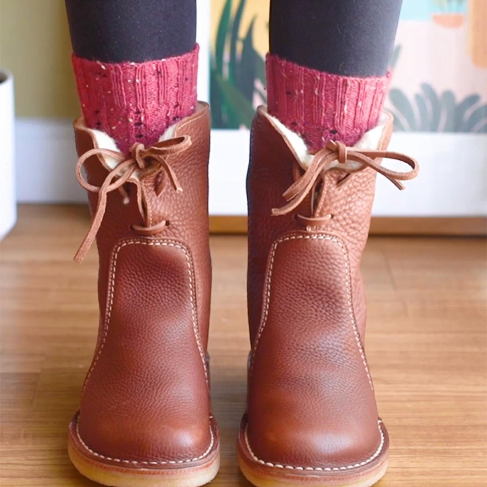 

Boots For Womens Shoes Short Western Rodeo Antiskid Snow Boots 38 коричневий