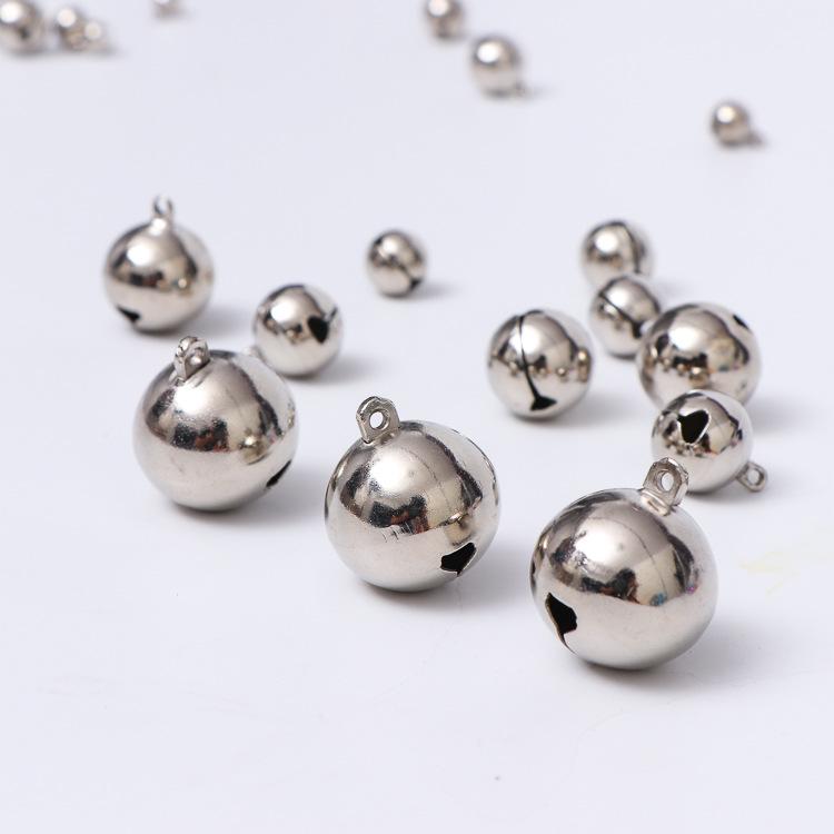 Nickel-Plated 16mm Electroplated Bell Keychain and Jewelry Pendant
