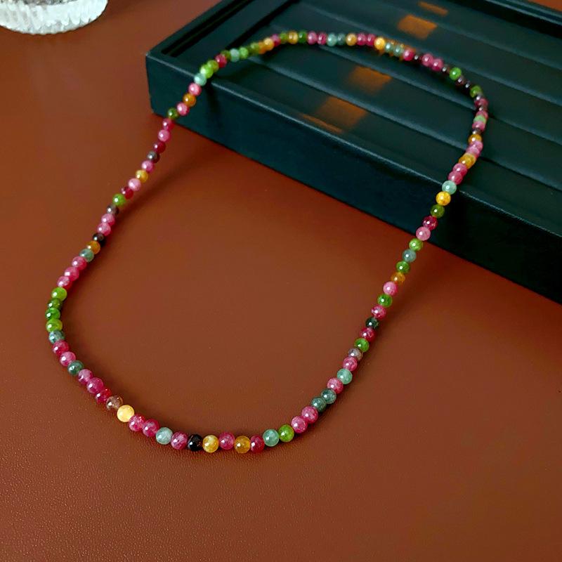 

Ожерелье из пресноводного жемчуга в стиле барокко: Красочная цепочка на ключицу с бусинами для женщин – Простой, элегантный, роскошный стиль высокого класса