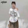 MJ STYLE Women's Off-Shoulder Short Sleeve T-Shirt